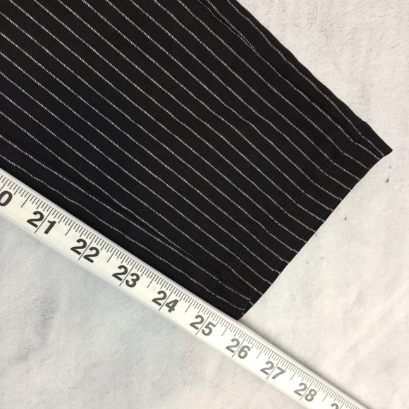 Who What Wear Pinstripe Cropped Pants Stretchy Womens Medium - Picture 8 of 10